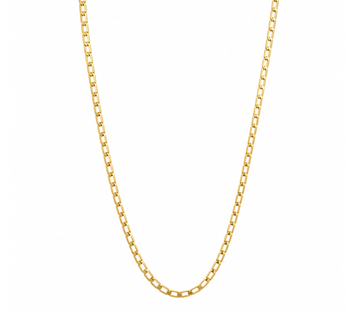 Cadena Fígaro Milano para hombre en oro laminado color oro amarillo italiano de AMBAR joyería fina