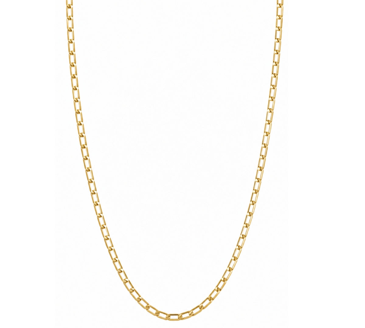 Cadena Fígaro Urban para hombre en oro laminado color oro amarillo italiano de AMBAR joyería fina