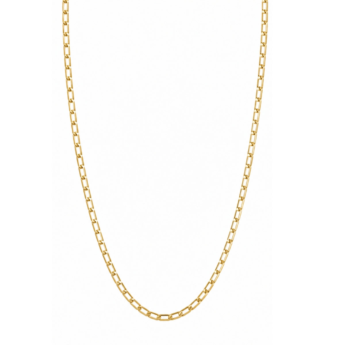 Cadena Fígaro Urban para hombre en oro laminado color oro amarillo italiano de AMBAR joyería fina