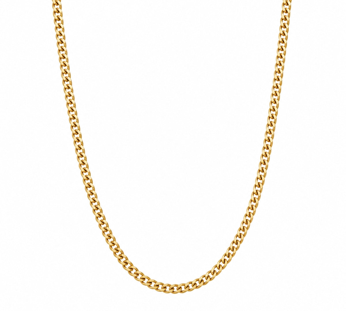 Cadena Grumet Milano para hombre en oro laminado  de AMBAR joyería fina