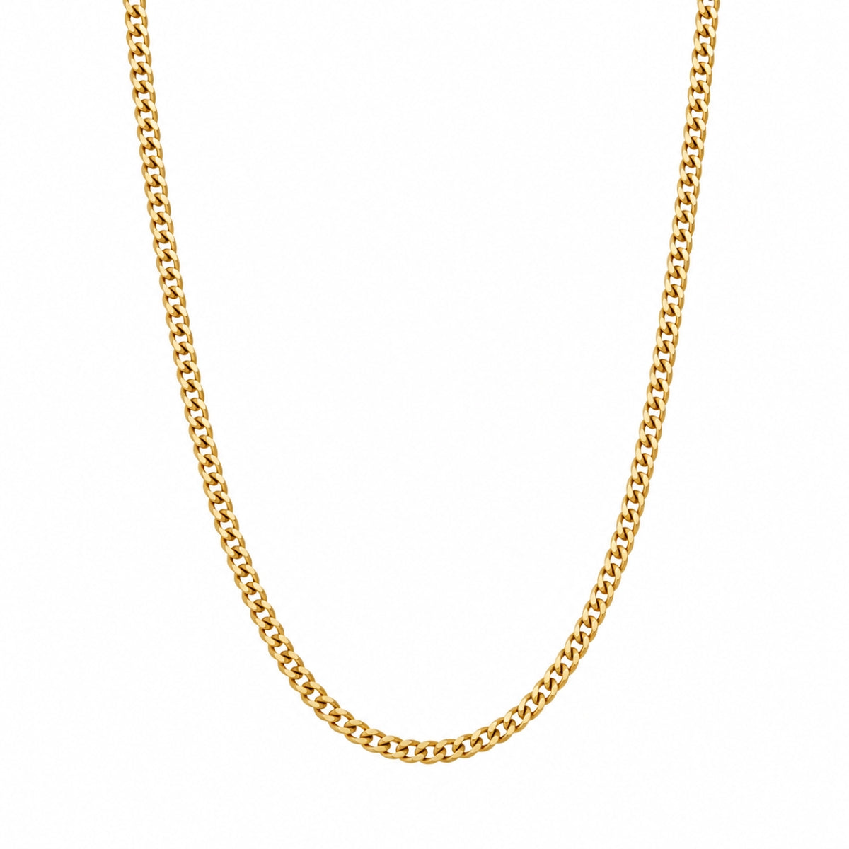 Cadena Grumet Milano para hombre en oro laminado  de AMBAR joyería fina
