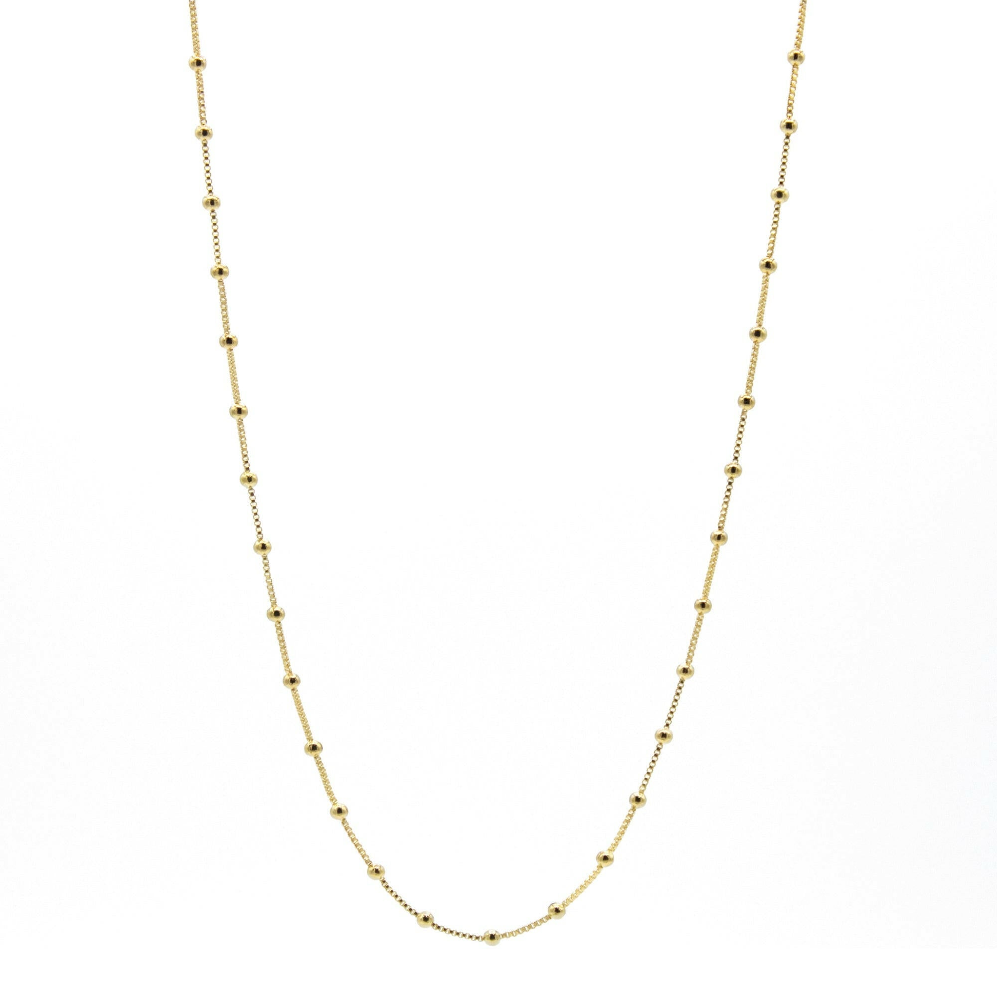 Collar Tana Bolitas Seguidas de Oro Laminado 18K de AMBAR Joyería Fina