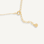 Collar chloe mini placas regulable enchapado en Oro de 18k de AMBAR Joyería Fina