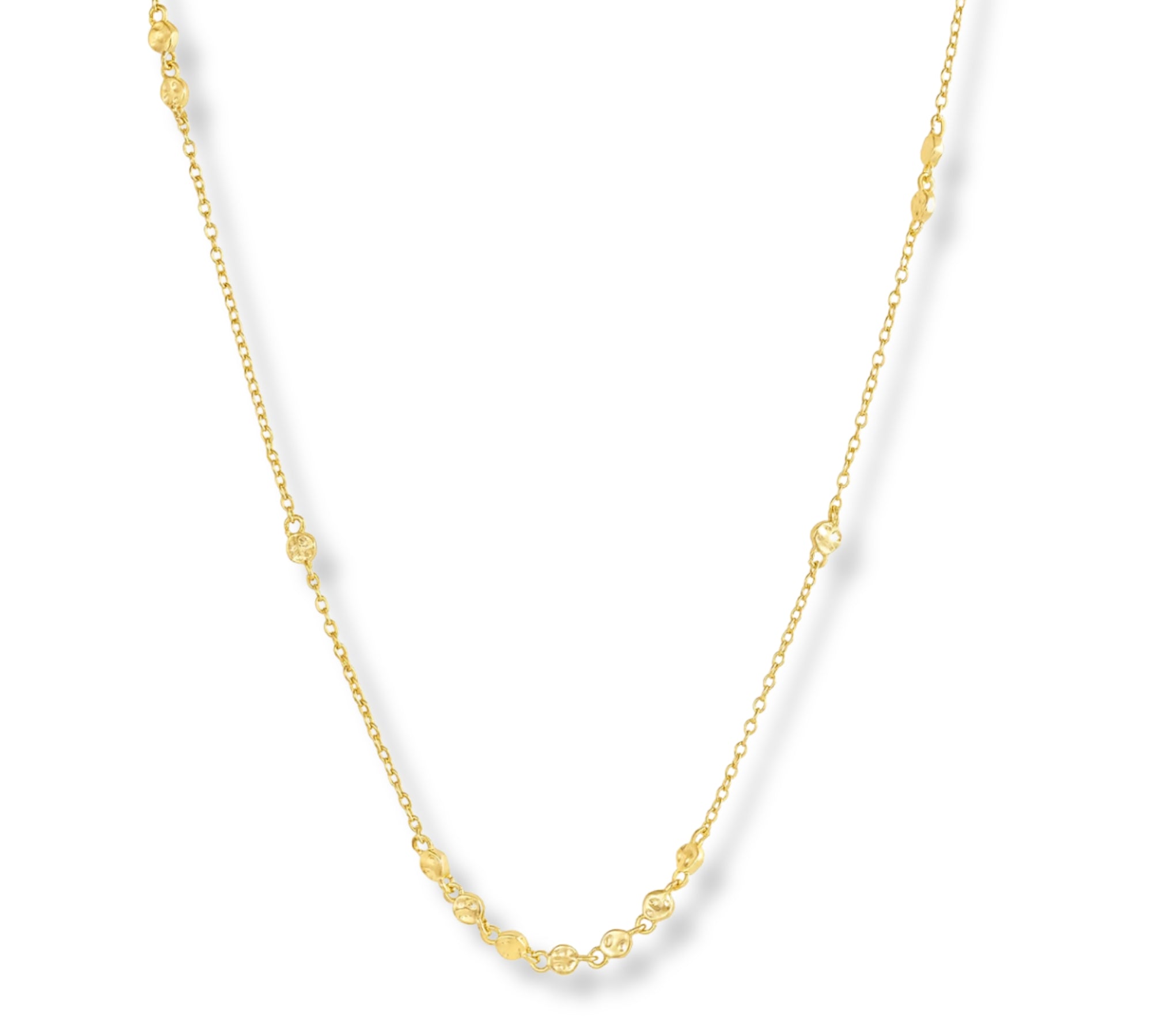 Collar chloe mini placas enchapado en Oro de 18k de AMBAR Joyería Fina