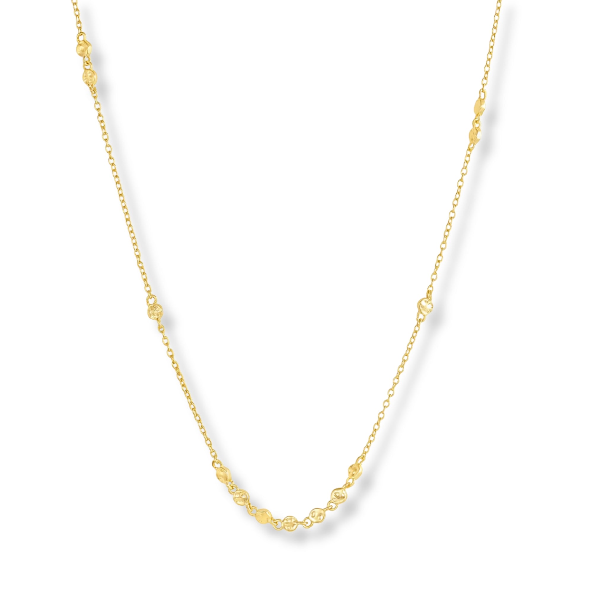 Collar chloe mini placas enchapado en Oro de 18k de AMBAR Joyería Fina