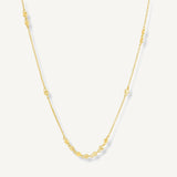 Collar chloe mini placas enchapado en Oro de 18k de AMBAR Joyería Fina