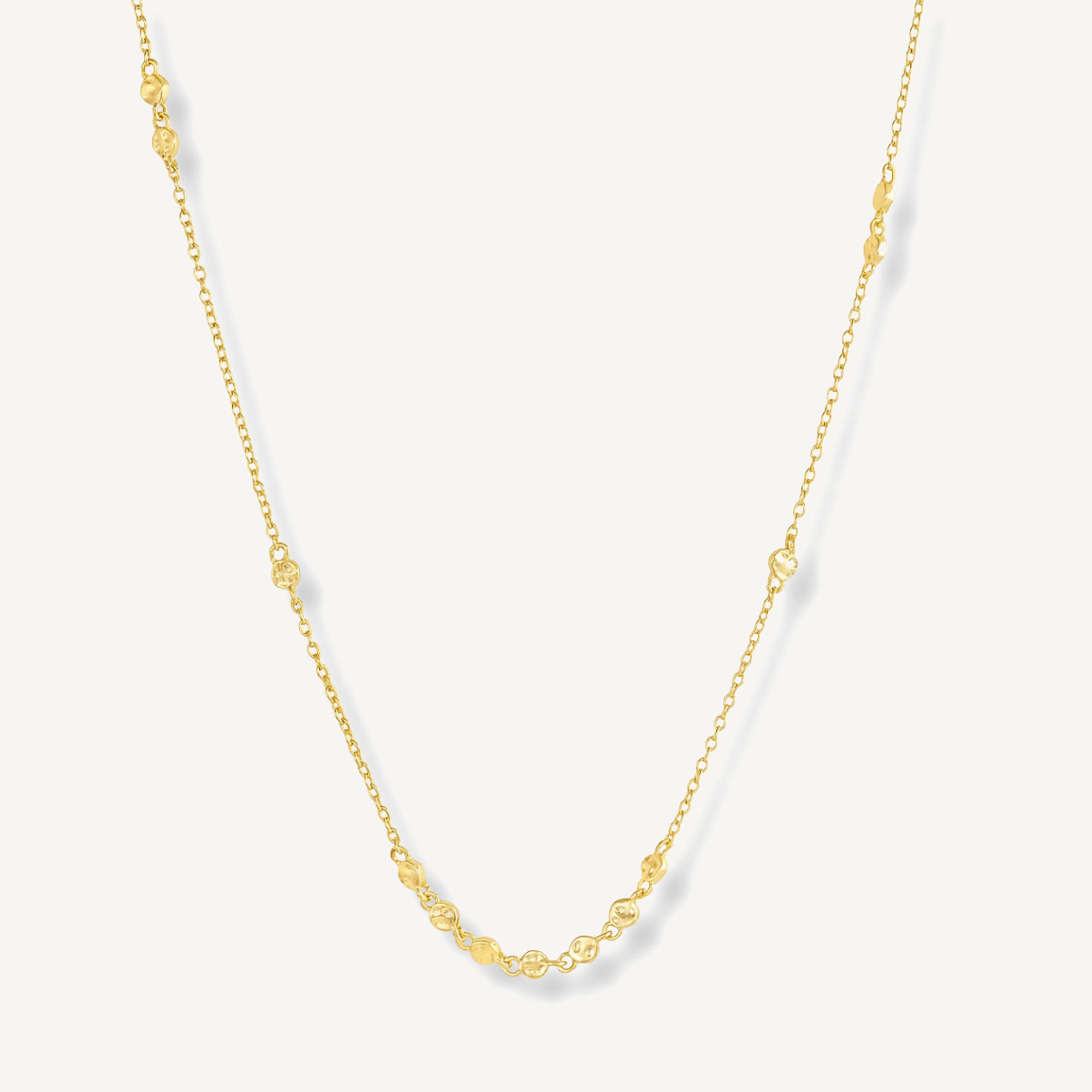 Collar chloe mini placas enchapado en Oro de 18k de AMBAR Joyería Fina