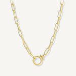 Collar clip chunky enchapado en oro 18k de AMBAR Joyería Fina