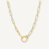 Collar clip chunky enchapado en oro 18k de AMBAR Joyería Fina