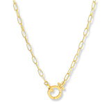 Collar cliping parker mini enchapado en oro 18k de AMBAR Joyería Fina