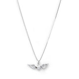 collar corazon alado simbolo del amor elaborado en plata 925 de AMBAR joyería