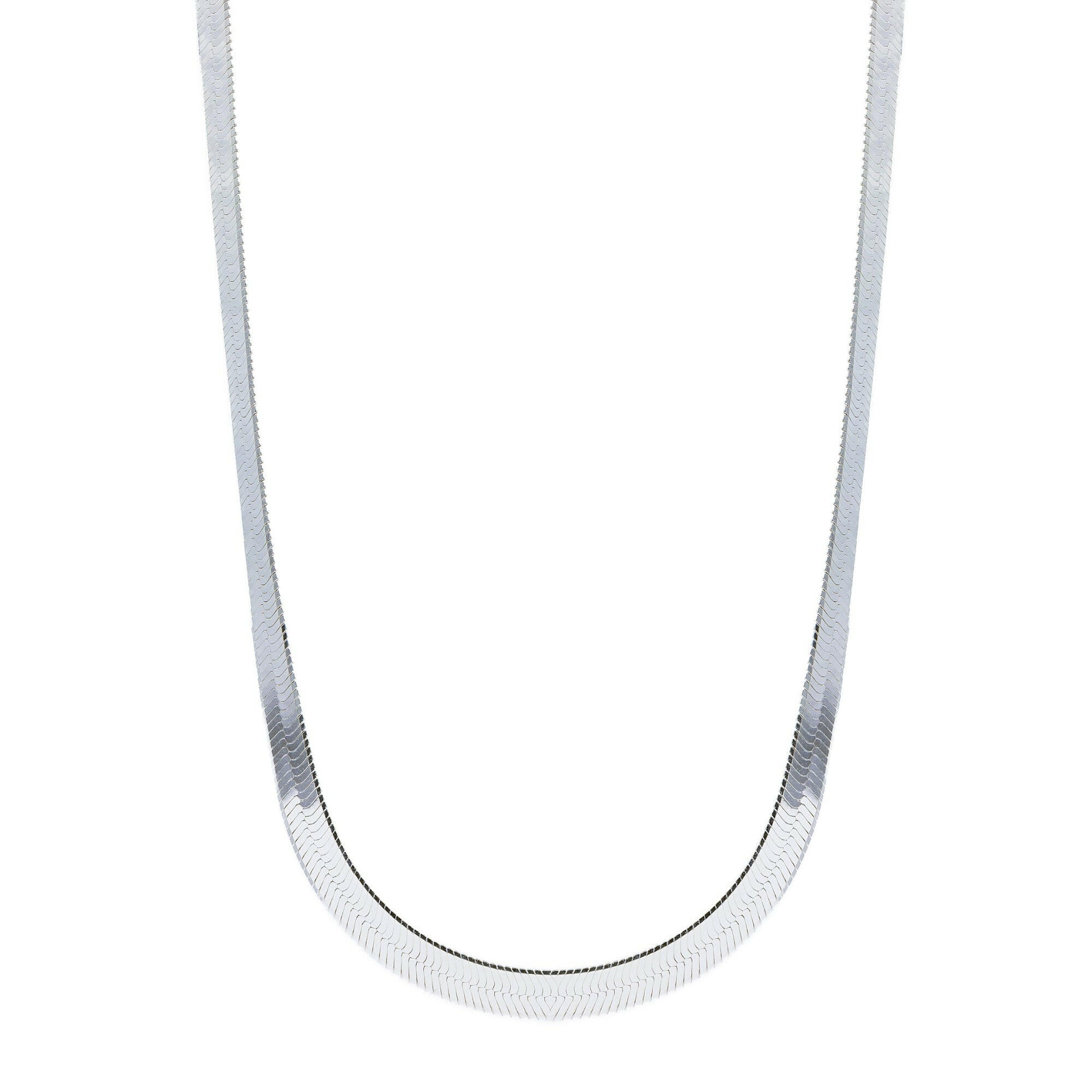 Collar Espiga Plana de plata 925 de AMBAR Joyería Fina