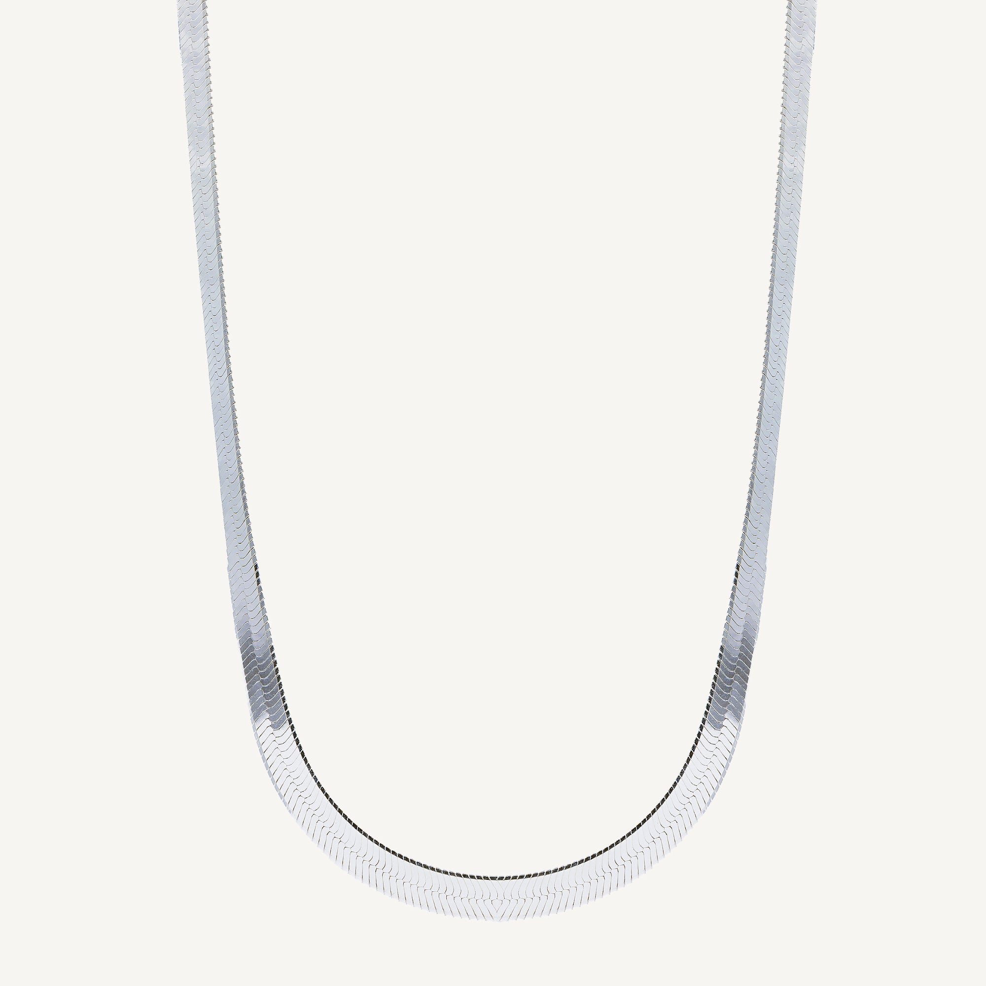 Collar Espiga Plana de plata 925 de AMBAR Joyería Fina