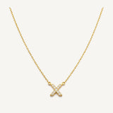 Collar Inicial X Golden