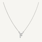 Collar Inicial F Rodio