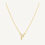 Collar Inicial P Golden
