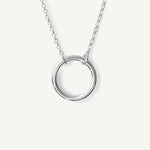 Collar karma circulo de vida al detalle elaborado en plata 925 de AMBAR joyería