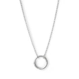 Collar karma circulo de vida elaborado en plata 925 de AMBAR joyería