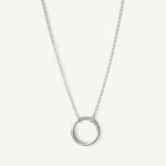 Collar karma circulo de vida elaborado en plata 925 de AMBAR joyería
