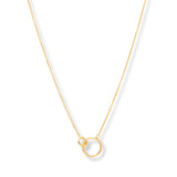 Collar karma doble liso enchapado en oro 18k de AMBAR Joyería Fina