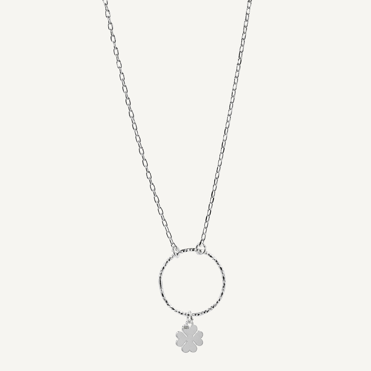 collar karma de la suerte elaborado en plata 925 de AMBAR joyería