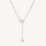 Collar Layer Corbatita Estrella Polar de Plata 925 de AMBAR Joyería Fina