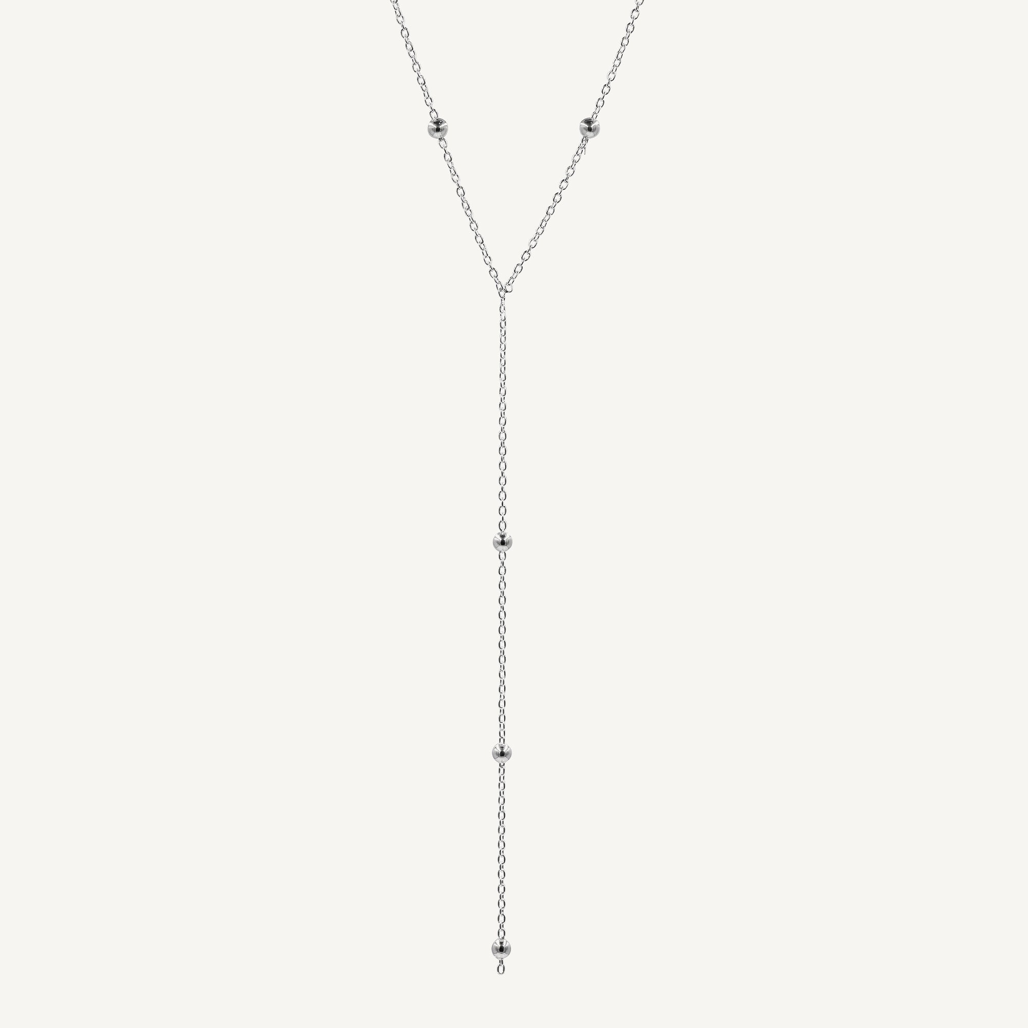 Collar Layers Satelite Bolita 3 de Plata 925 de AMBAR Joyería Fina