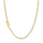 Collar wilder inicial P enchapado en Oro 18k de AMBAR Joyería Fina