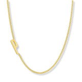 Collar wilder inicial P enchapado en Oro 18k de AMBAR Joyería Fina
