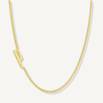 Collar wilder inicial P enchapado en Oro 18k de AMBAR Joyería Fina