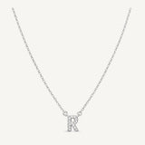 Collar Inicial R Rodio