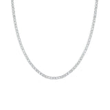 Collar Tennis Rodio Trendy enchapado en oro de 18K de AMBAR Joyería Fina