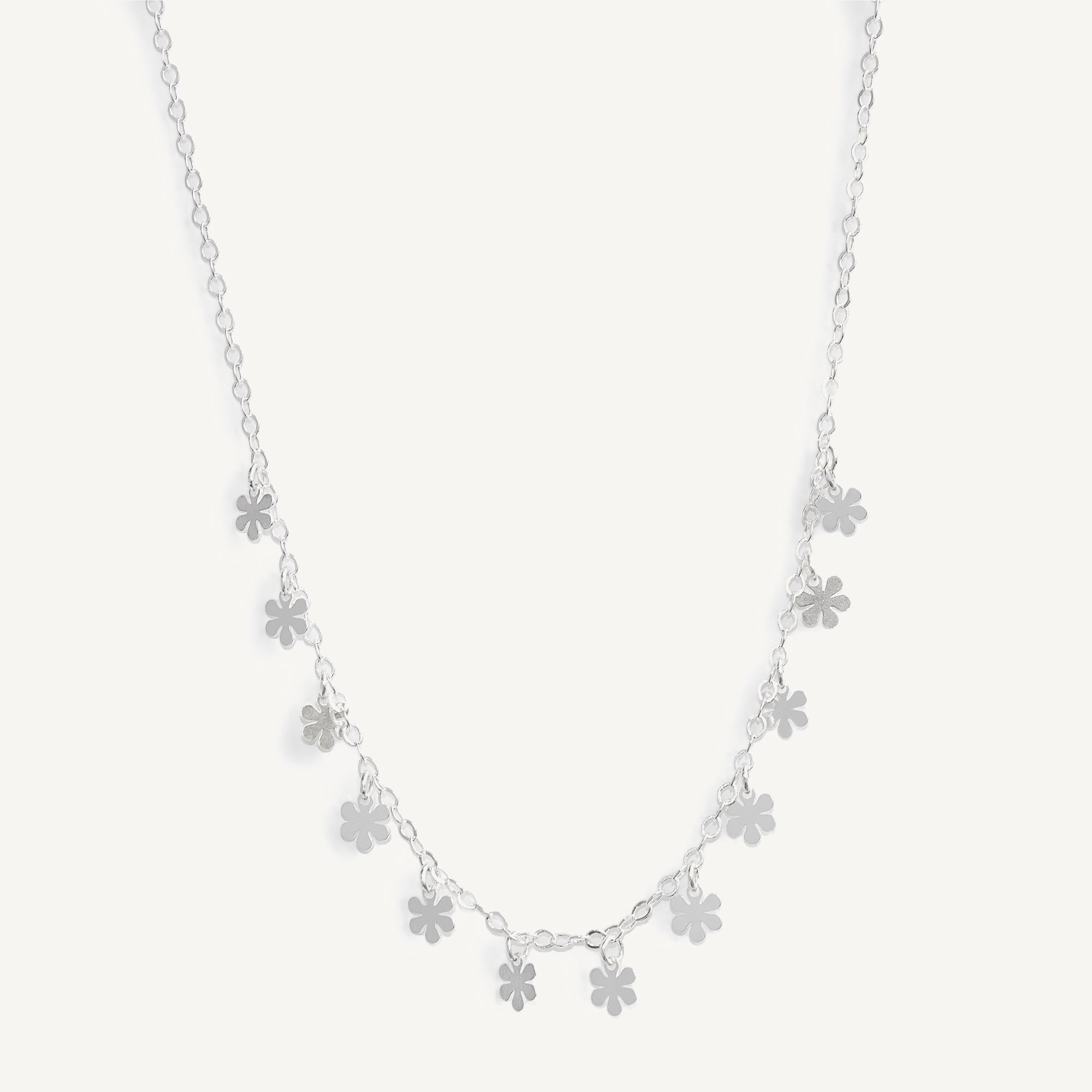 Collar Margaritas en Cascada de plata 925 de AMBAR Joyería Fina
