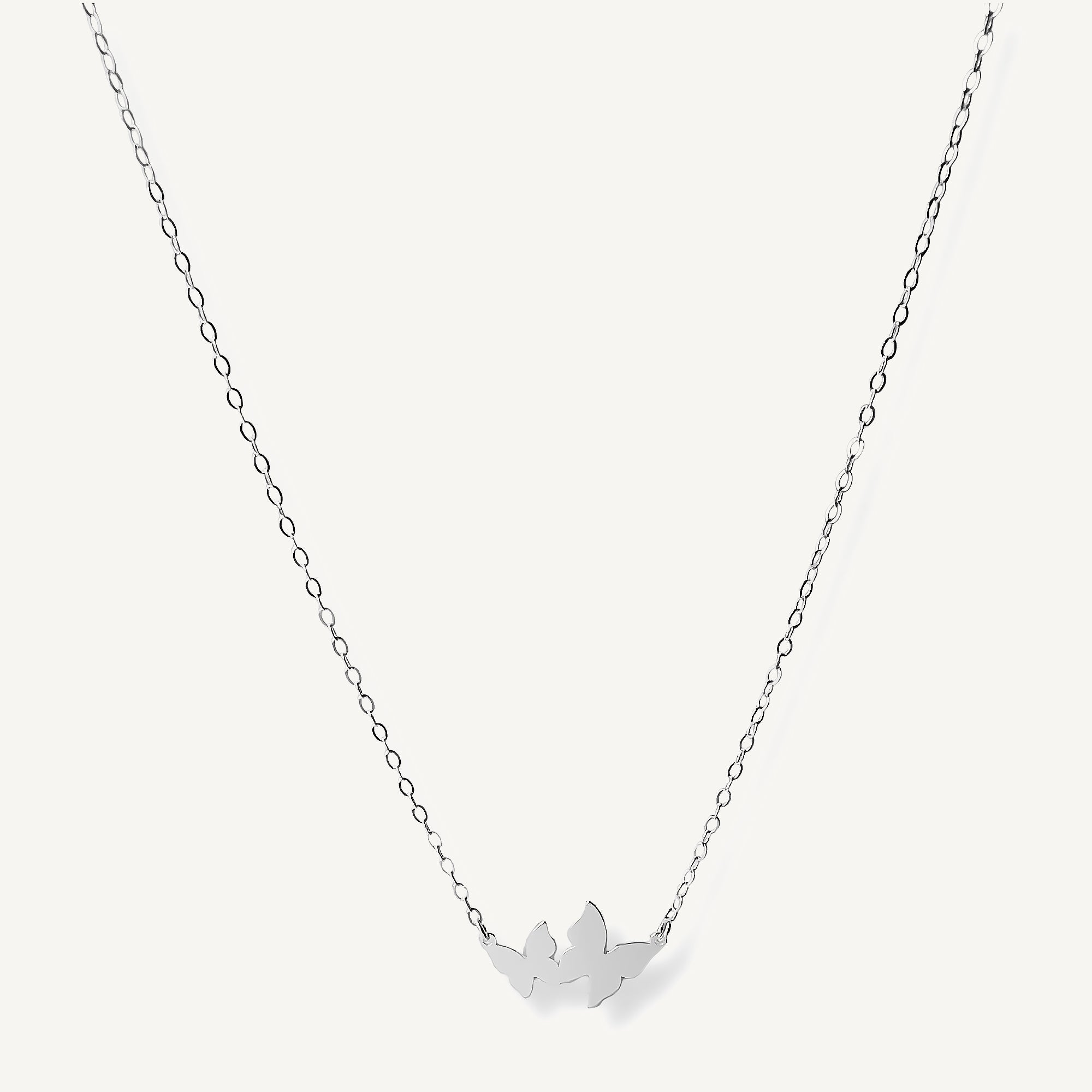 Collar Mariposa Bis de plata 925 de AMBAR Joyería Fina