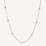 Collar Satelite Venecia Bolita 3 de Plata 925 de AMBAR Joyería Fina