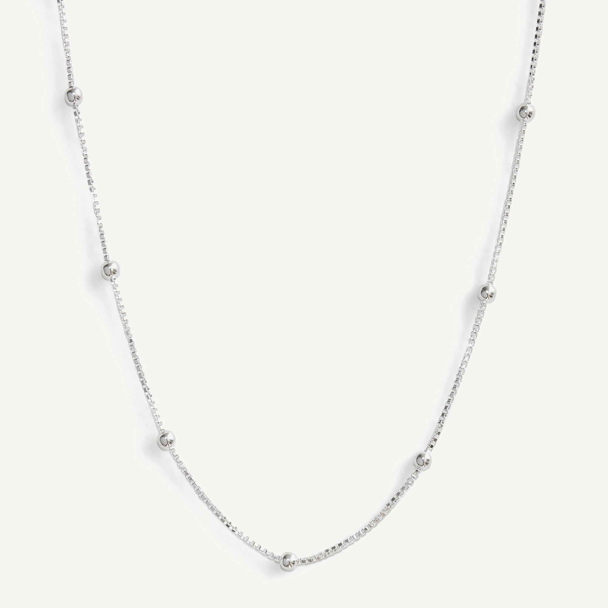Collar Satelite Venecia Bolita 3 de Plata 925 de AMBAR Joyería Fina