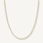 Collar tennis lexi de cristal enchapado en oro 18k de AMBAR joyería fina