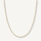 Collar tennis lexi de cristal enchapado en oro 18k de AMBAR joyería fina