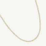 Collar tennis de cristal enchapado en oro 18k de AMBAR joyería fina