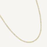 Collar tennis de cristal enchapado en oro 18k de AMBAR joyería fina