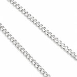 Detalle de cadena Cubana Prime para hombre en plata 925 brillante con eslabones clásicos de AMBAR joyería fina