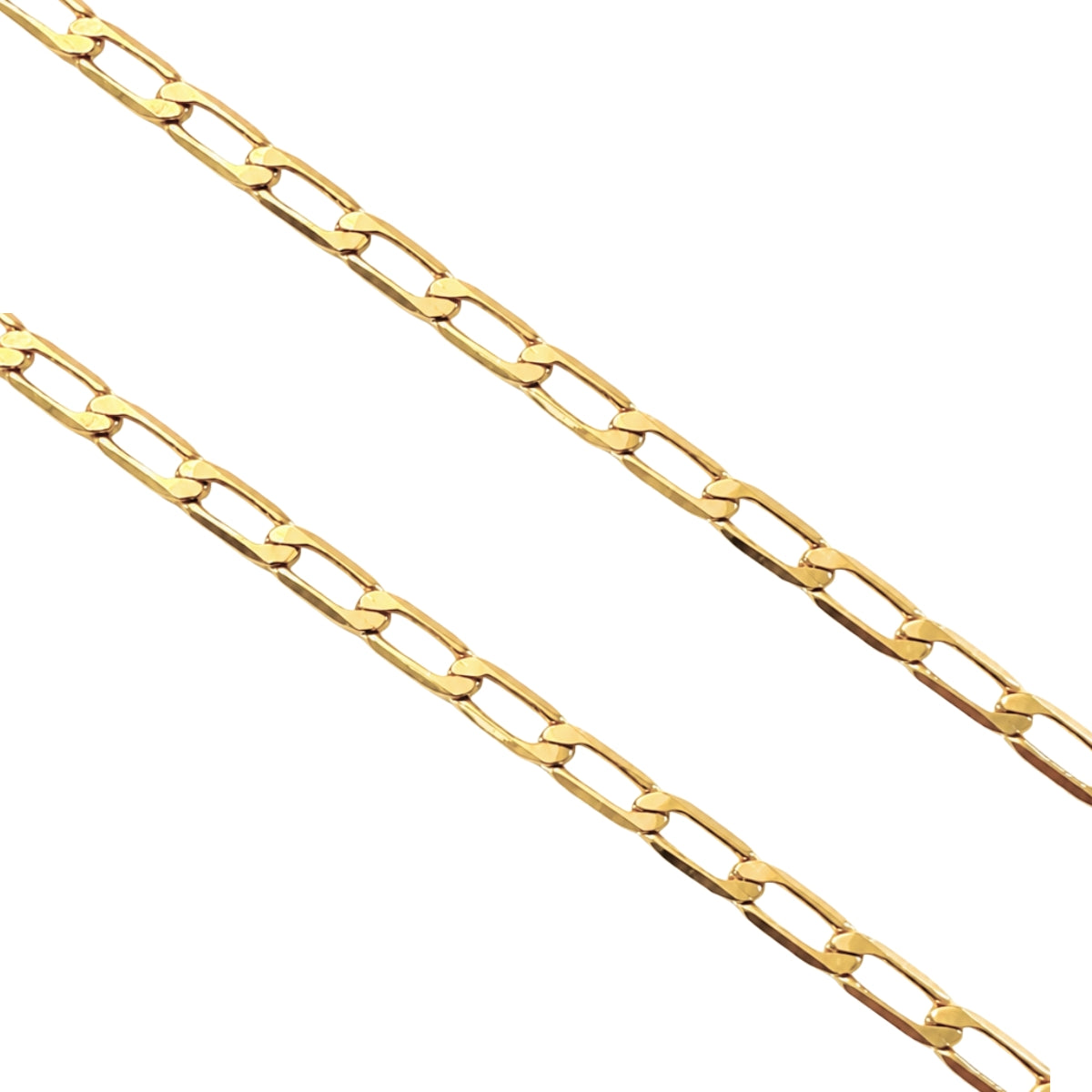detalle de la cadena Fígaro Urban para hombre en oro laminado color oro amarillo italiano de AMBAR joyería fina