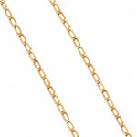 detalle cadena figaro de oro laminado
