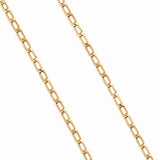 detalle cadena figaro de oro laminado