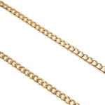 Detalle de Cadena Grumet Milano para hombre en oro laminado color de AMBAR joyería fina