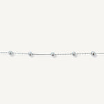 Pulsera Satelite Bolita 4 Cr de plata 925 de AMBAR Joyería Fina