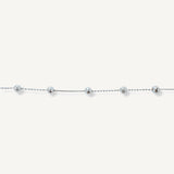 Pulsera Satelite Bolita 4 Cr de plata 925 de AMBAR Joyería Fina