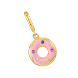 Dije Donut Trendy enchapado en oro de 18K de AMBAR Joyería Fina