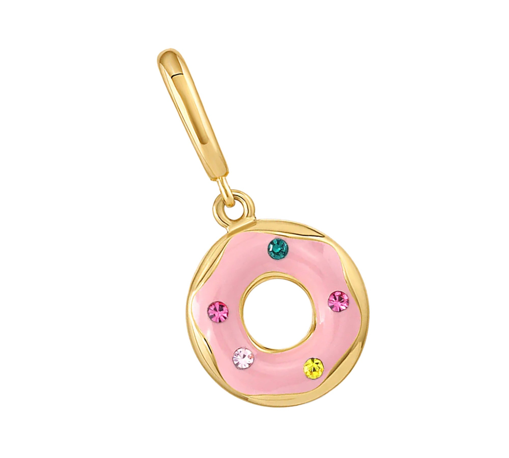 Dije Donut Trendy enchapado en oro de 18K de AMBAR Joyería Fina