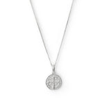 collar san benito, santo de las causas imposibles elaborado en plata 925 de AMBAR joyería